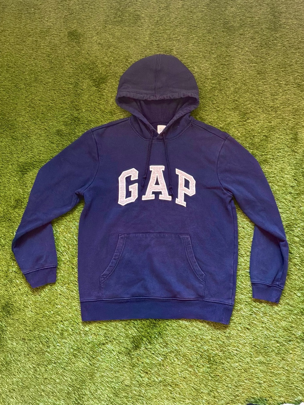 GAP Navy Logo Pullover Hoodie Small